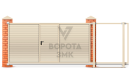 Ворота откатные раздвижные 3500×2200 Nice ЗМК-6982