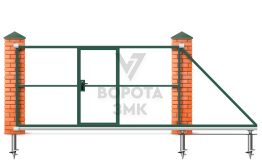 Ворота откатные 3000×2000 без автоматики ЗМК-7518